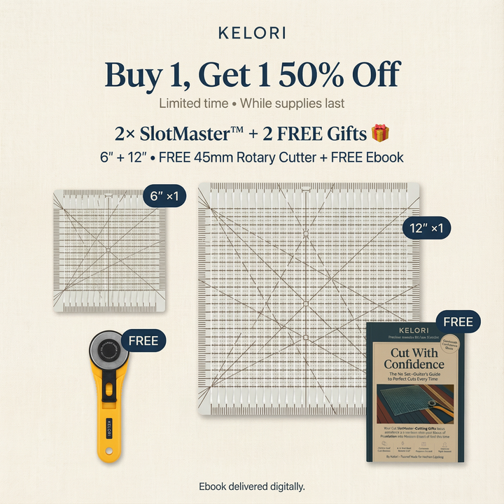 Slot Master Ruler SlotMaster™ Slotted Quilting Ruler – Kelori