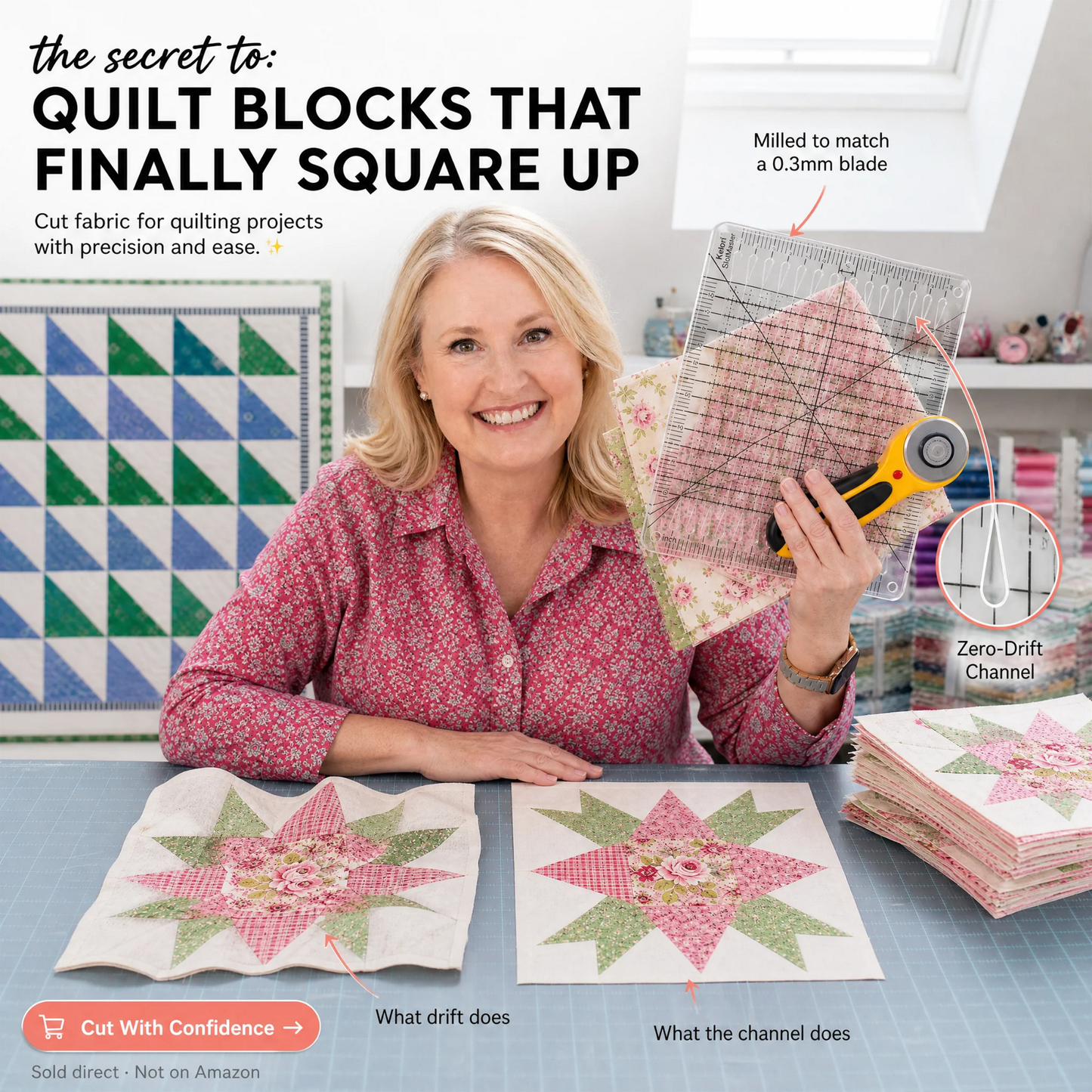 SlotMaster™ Precision Quilting Ruler