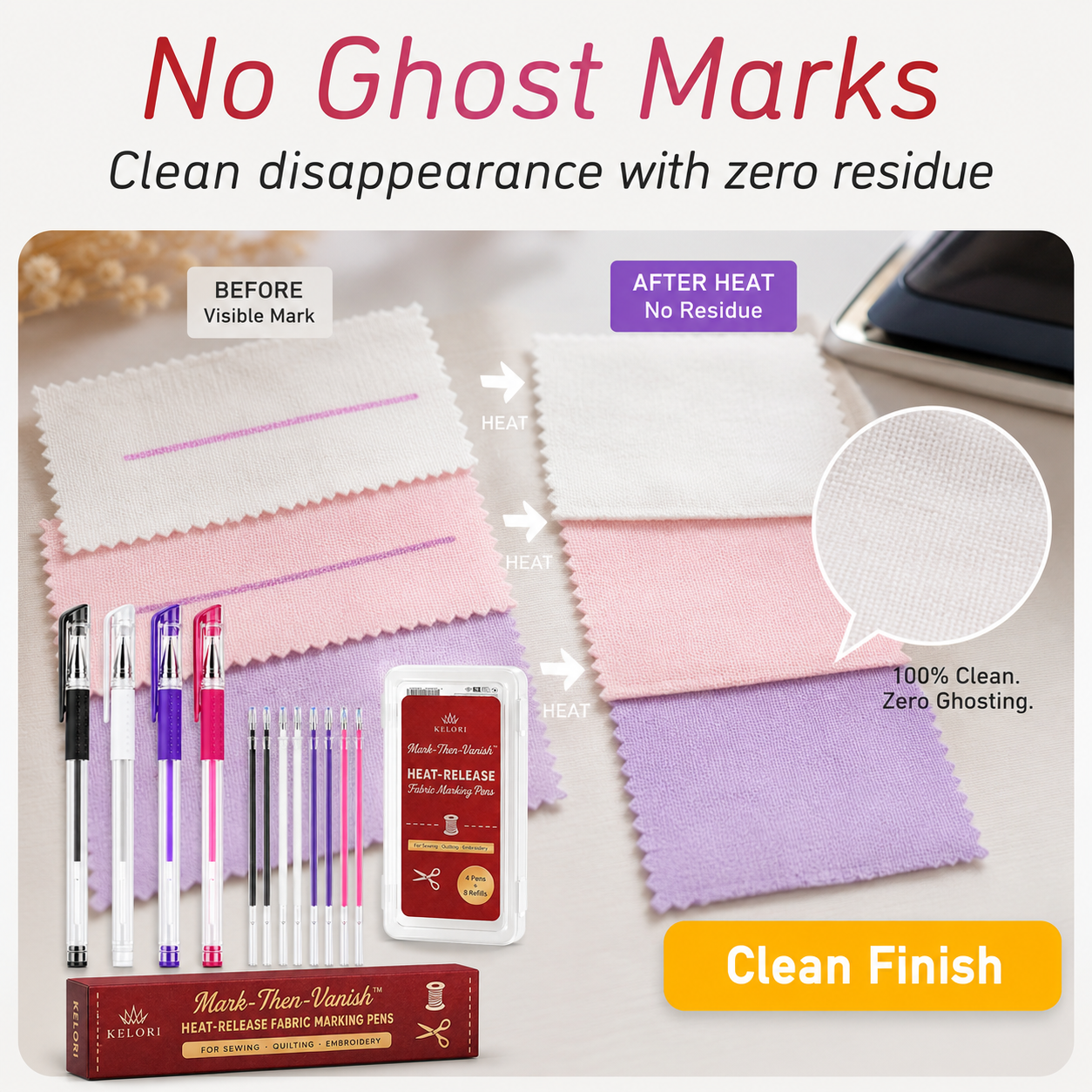 Mark-Then-Vanish™ Pen with Heat-Release