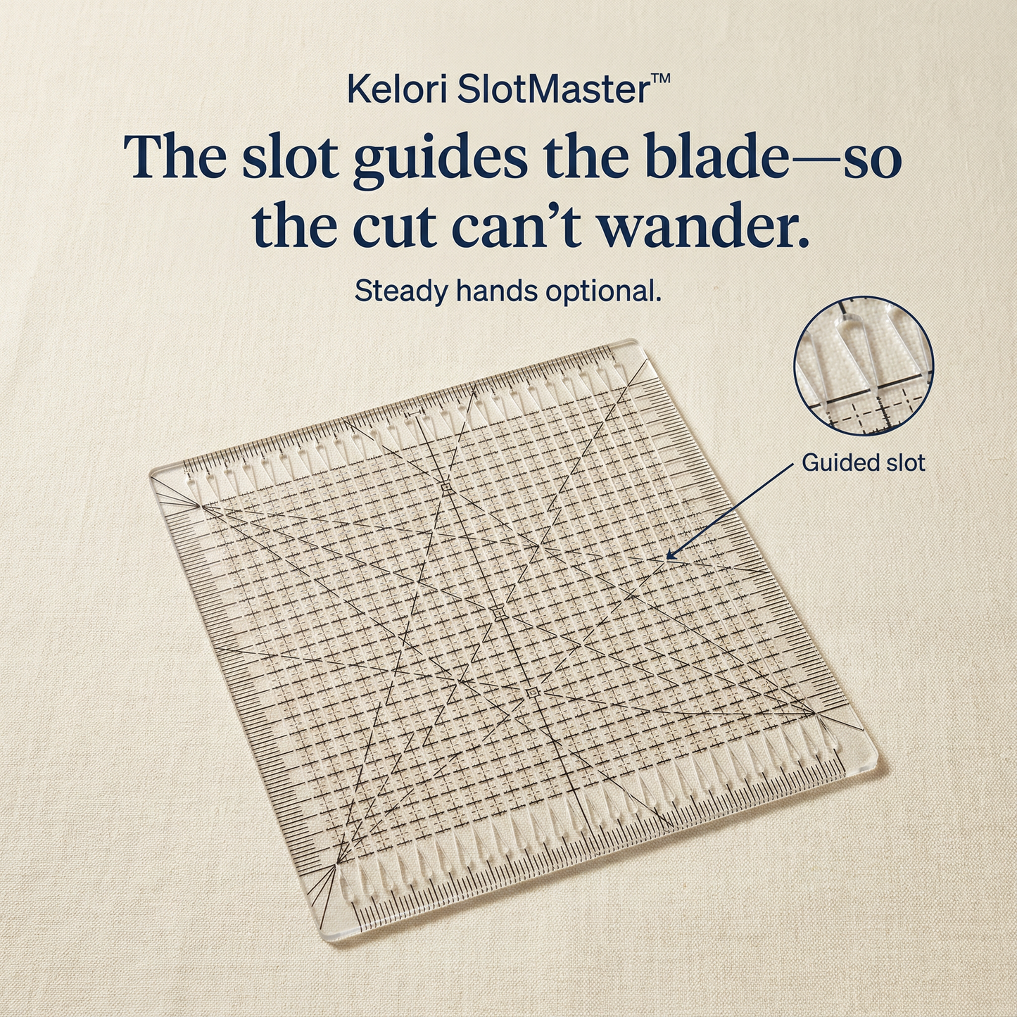 SlotMaster™ Precision Quilting Ruler