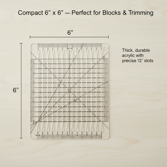 SlotMaster™ Precision Quilting Ruler – Kelori