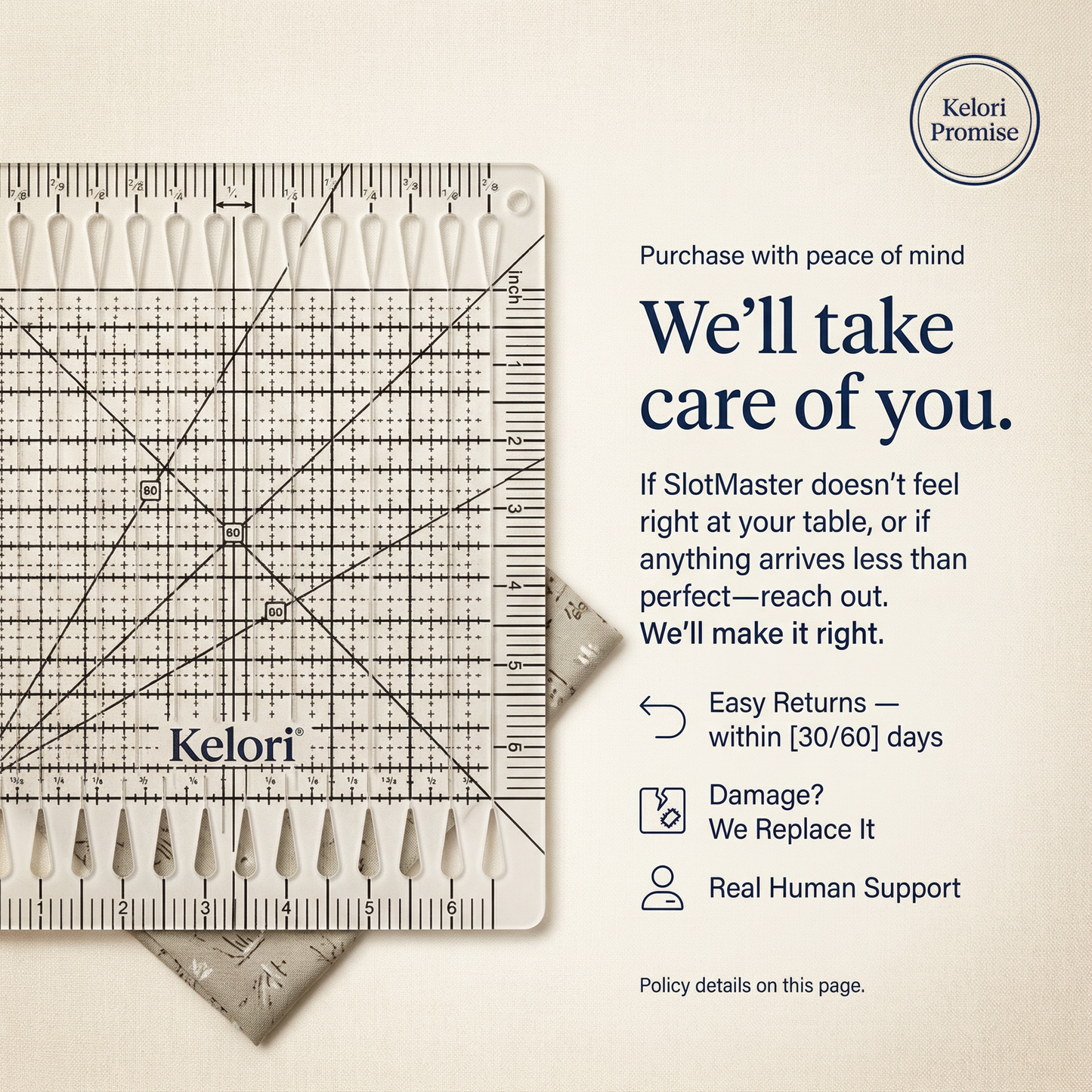 SlotMaster™ Precision Quilting Ruler