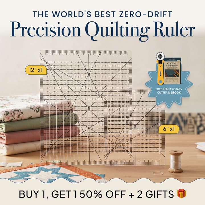 Perfectly Slotted Ruler SlotMaster™ Slotted Quilting Ruler – Kelori