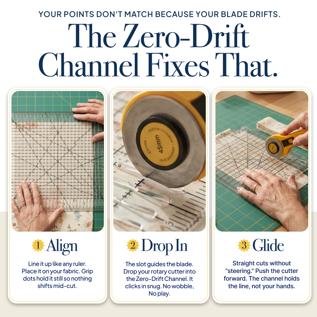 Kelori SlotMaster Precision Quilting Ruler
