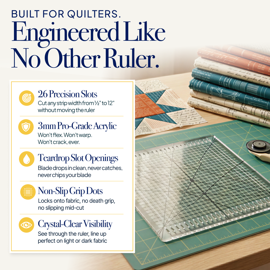 Kelori SlotMaster Precision Quilting Ruler